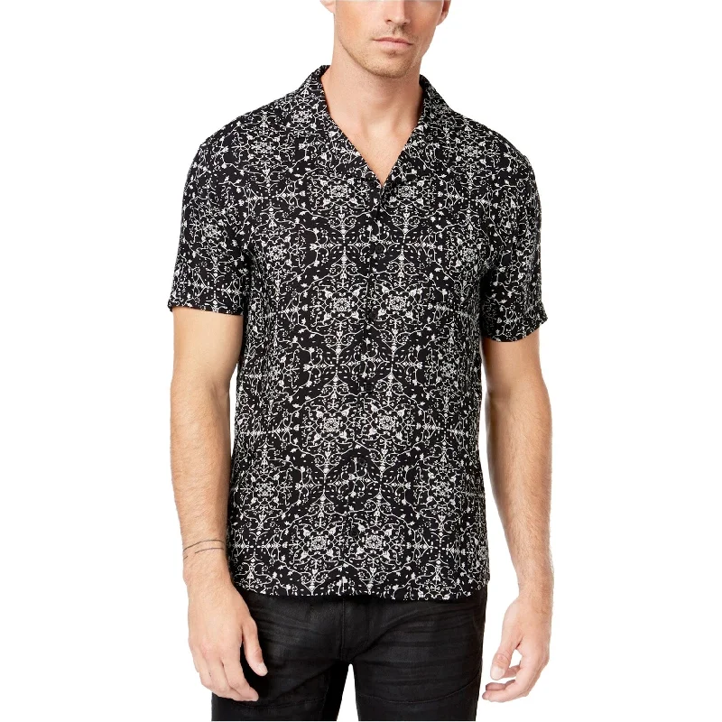 Men's Short - Sleeve Linen Casual Shirts in Light Khaki for a Breathable Summer OptionAnother Influence Mens Tile Print Button Up Shirt, Black, Small Men's Short - Sleeve Linen Casual Shirts in Light Khaki for a Breathable Summer OptionAnother Influence Mens Tile Print Button Up Shirt, Black, Small