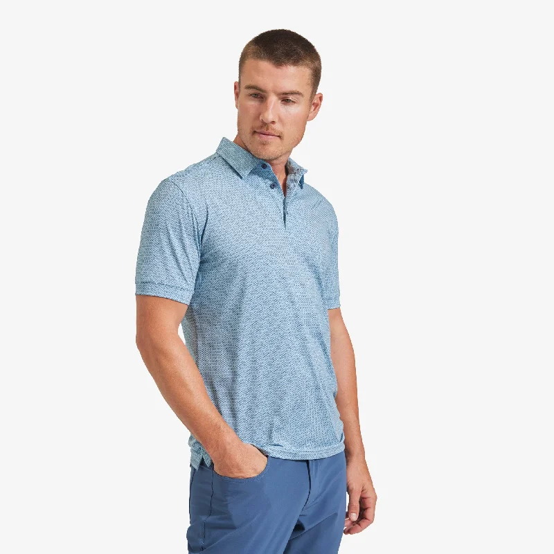 Men's Button - Down Oxford Casual Shirts in Crisp White for a Classic and Versatile StyleAqua Circle Print Men's Button - Down Oxford Casual Shirts in Crisp White for a Classic and Versatile StyleAqua Circle Print