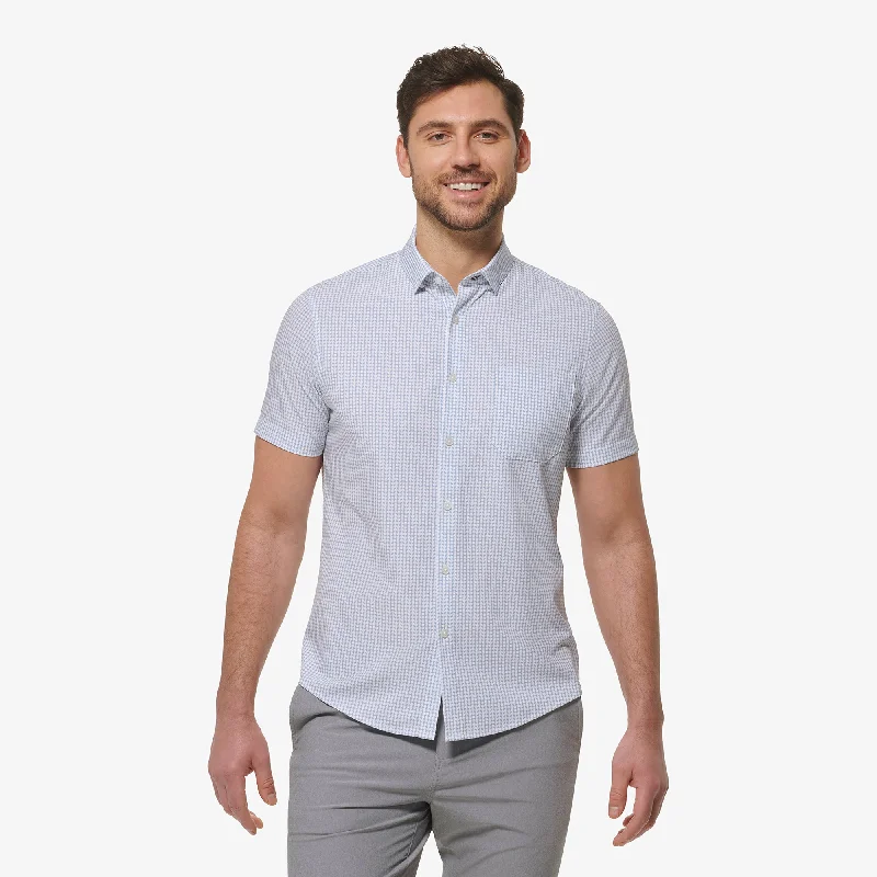Men's Embroidered Detail Casual Shirts in Beige for a Touch of EleganceAshley Blue Circle Geo Print Men's Embroidered Detail Casual Shirts in Beige for a Touch of EleganceAshley Blue Circle Geo Print