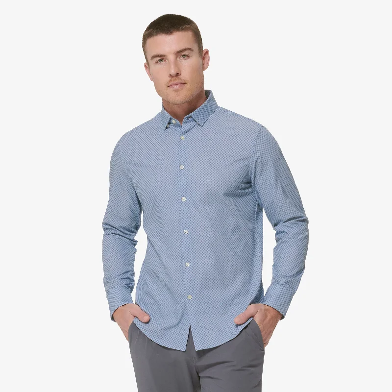 Men's Slim - Fit Printed Floral Casual Shirts in Pastel Colors for a Spring - Inspired VibeAshley Blue Floral Print Men's Slim - Fit Printed Floral Casual Shirts in Pastel Colors for a Spring - Inspired VibeAshley Blue Floral Print