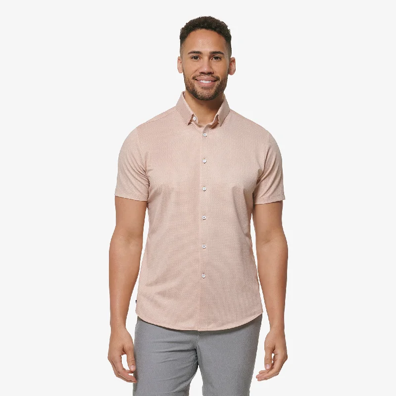 Plus Size Men's Striped Chambray Casual Shirts with a Spread Collar for a Preppy AppearanceAshley Blue Geo Print Plus Size Men's Striped Chambray Casual Shirts with a Spread Collar for a Preppy AppearanceAshley Blue Geo Print