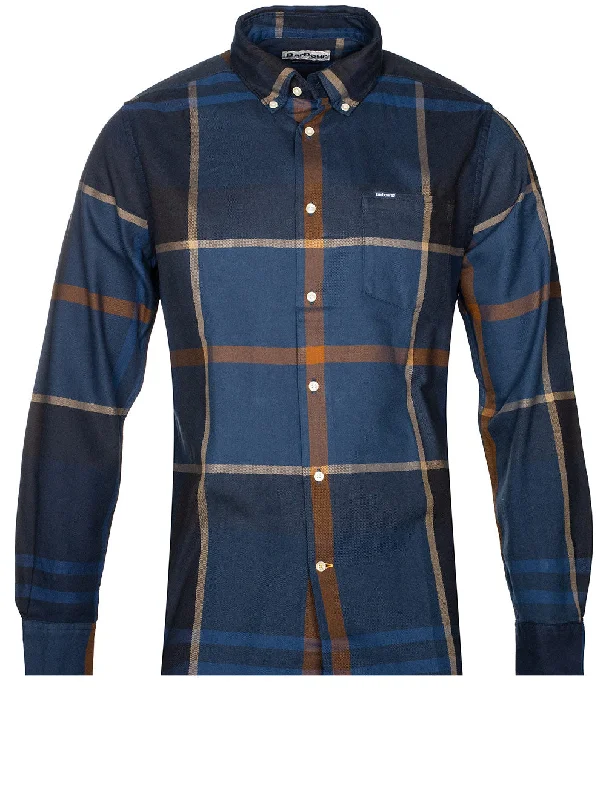 Men's Stretch - Fabric Casual Shirts in Navy Blue for a Comfortable and Flexible FitDunoon Taillored Shirt Midnight Men's Stretch - Fabric Casual Shirts in Navy Blue for a Comfortable and Flexible FitDunoon Taillored Shirt Midnight