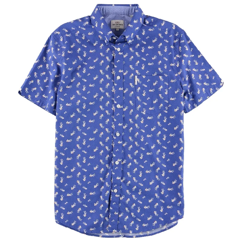 Men's Graphic - Printed Casual Shirts with Pop - Culture References for a Fun and Stylish LookBen Sherman Mens Buzz Buzz Button Up Shirt Men's Graphic - Printed Casual Shirts with Pop - Culture References for a Fun and Stylish LookBen Sherman Mens Buzz Buzz Button Up Shirt