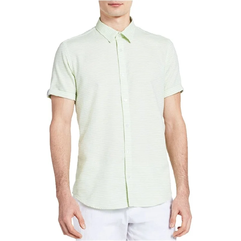 Men's Organic Cotton Casual Shirts with a Soft Handfeel for Everyday ComfortCalvin Klein Mens Dobby Striped Button Up Shirt, Green, Medium Men's Organic Cotton Casual Shirts with a Soft Handfeel for Everyday ComfortCalvin Klein Mens Dobby Striped Button Up Shirt, Green, Medium