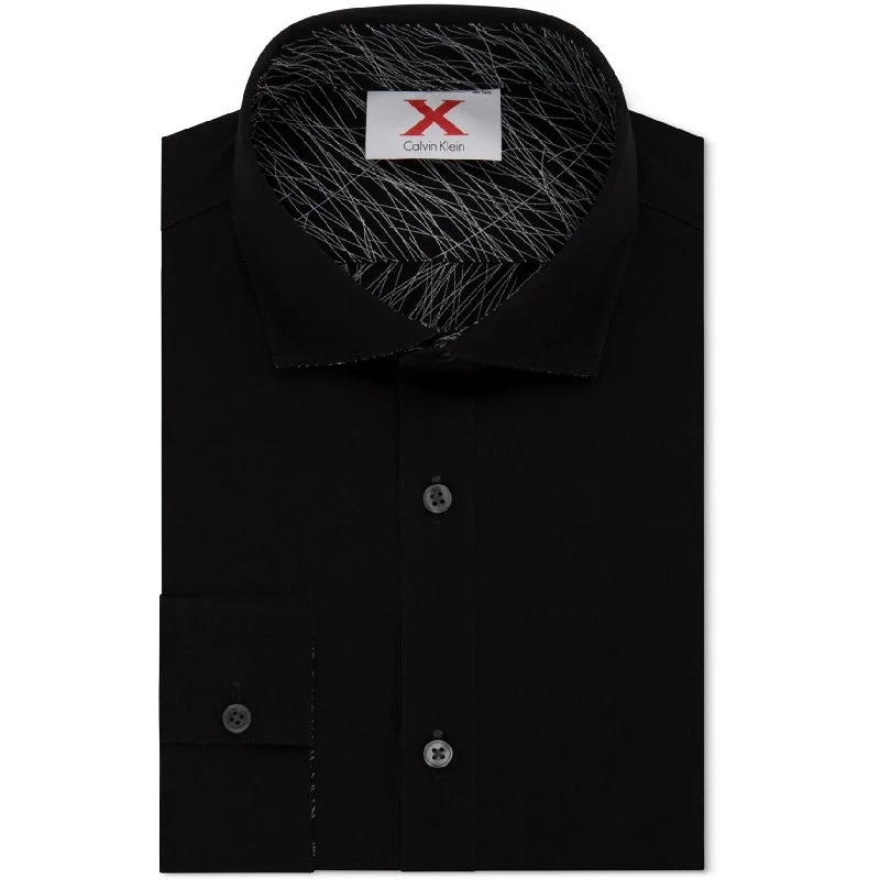 Plus Size Men's Striped Chambray Casual Shirts with a Spread Collar for a Preppy AppearanceCalvin Klein Mens Reversable Button Up Shirt, Black, Small Plus Size Men's Striped Chambray Casual Shirts with a Spread Collar for a Preppy AppearanceCalvin Klein Mens Reversable Button Up Shirt, Black, Small