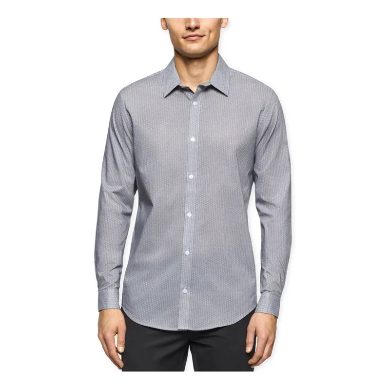 Men's Embroidered Detail Casual Shirts in Beige for a Touch of EleganceCalvin Klein Mens Slim Fit Geo Print Button Up Shirt, Black, X-Large Men's Embroidered Detail Casual Shirts in Beige for a Touch of EleganceCalvin Klein Mens Slim Fit Geo Print Button Up Shirt, Black, X-Large