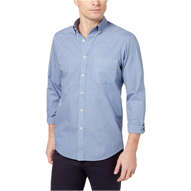 Men's Distressed Denim Casual Shirts with Frayed Edges for a Trendy and Rugged LookClub Room Mens Geo-Print Button Up Shirt Men's Distressed Denim Casual Shirts with Frayed Edges for a Trendy and Rugged LookClub Room Mens Geo-Print Button Up Shirt