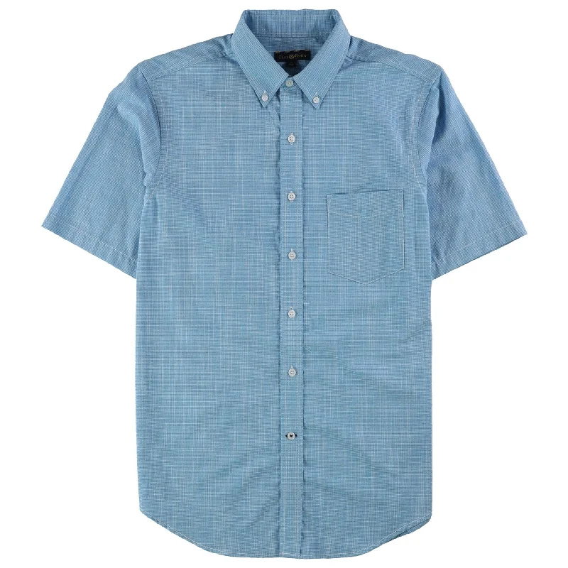 Men's Graphic - Printed Casual Shirts with Pop - Culture References for a Fun and Stylish LookClub Room Mens Lined Button Up Shirt, Blue, Small Men's Graphic - Printed Casual Shirts with Pop - Culture References for a Fun and Stylish LookClub Room Mens Lined Button Up Shirt, Blue, Small