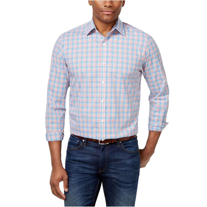 Men's Shearling - Lined Collar Casual Shirts in Brown for a Rustic and Warm AppealClub Room Mens Norwood Plaid Button Up Shirt Men's Shearling - Lined Collar Casual Shirts in Brown for a Rustic and Warm AppealClub Room Mens Norwood Plaid Button Up Shirt