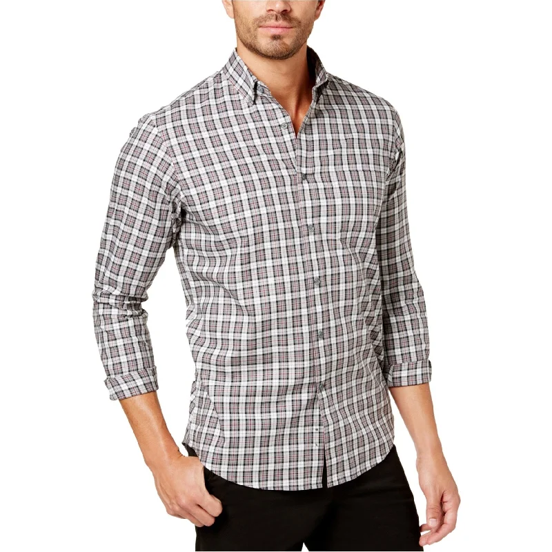 Men's Moisture - Wicking Performance Fabric Casual Shirts for Outdoor ActivitiesClub Room Mens Tartan Button Up Shirt, Grey, Small Men's Moisture - Wicking Performance Fabric Casual Shirts for Outdoor ActivitiesClub Room Mens Tartan Button Up Shirt, Grey, Small