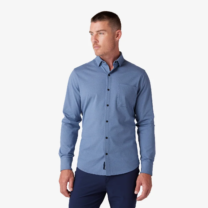 Men's Graphic - Printed Casual Shirts with Pop - Culture References for a Fun and Stylish LookCoastal Fjord Heather Men's Graphic - Printed Casual Shirts with Pop - Culture References for a Fun and Stylish LookCoastal Fjord Heather