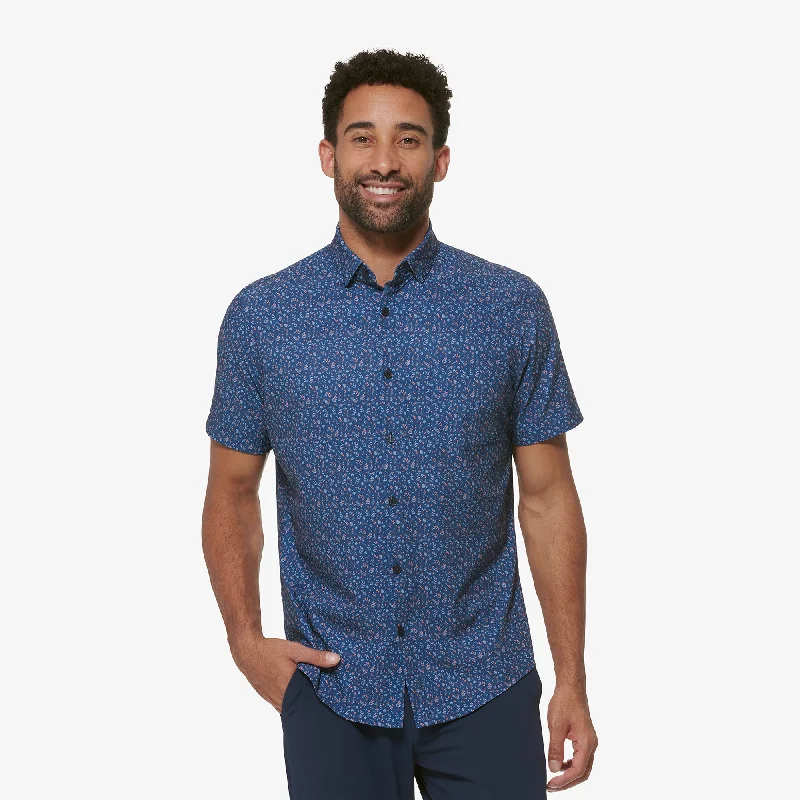 Men's Moisture - Wicking Performance Fabric Casual Shirts for Outdoor ActivitiesDeep Ocean Palm Print Men's Moisture - Wicking Performance Fabric Casual Shirts for Outdoor ActivitiesDeep Ocean Palm Print