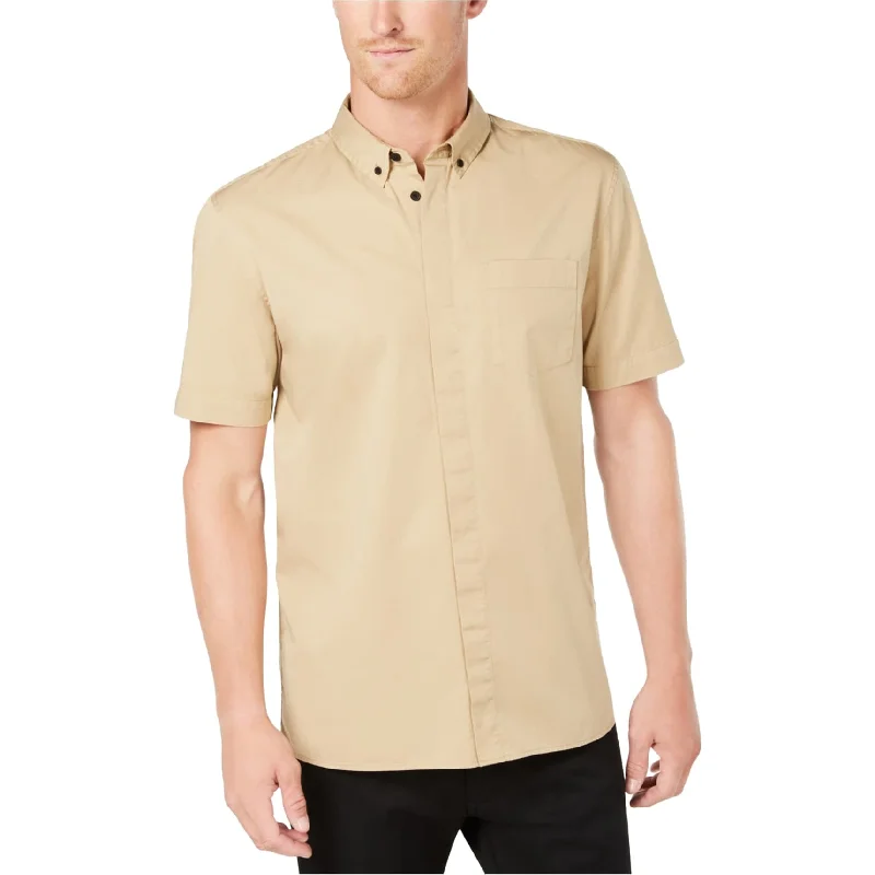 Men's Short - Sleeve Linen Casual Shirts in Light Khaki for a Breathable Summer OptionDkny Mens Twill Button Up Shirt Men's Short - Sleeve Linen Casual Shirts in Light Khaki for a Breathable Summer OptionDkny Mens Twill Button Up Shirt