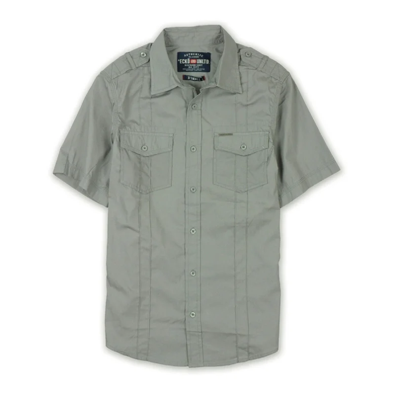 Men's Graphic - Printed Casual Shirts with Pop - Culture References for a Fun and Stylish LookEcko Unltd. Mens Ss Solid Poplin Button Up Shirt Men's Graphic - Printed Casual Shirts with Pop - Culture References for a Fun and Stylish LookEcko Unltd. Mens Ss Solid Poplin Button Up Shirt
