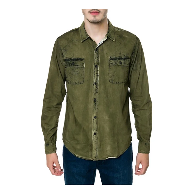 Men's Sustainable Recycled Material Casual Shirts for Eco - Conscious ConsumersEzekiel Mens The Otto Ls Button Up Shirt Men's Sustainable Recycled Material Casual Shirts for Eco - Conscious ConsumersEzekiel Mens The Otto Ls Button Up Shirt