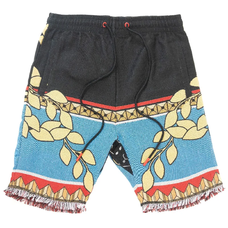 Men's pastel - colored cotton shorts for a spring - friendly outfitF617 The Saint Tapestry Shorts - Black Men's pastel - colored cotton shorts for a spring - friendly outfitF617 The Saint Tapestry Shorts - Black