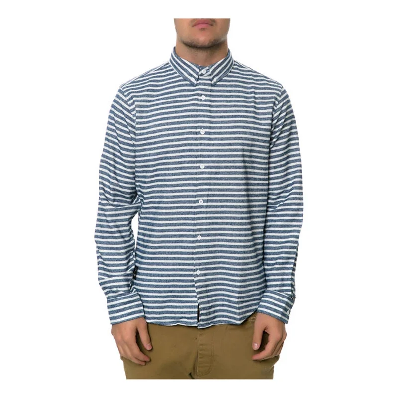 Men's Stretch - Fabric Casual Shirts in Navy Blue for a Comfortable and Flexible FitFourstar Clothing Mens The Horizon LS Button Up Shirt, Blue, Medium Men's Stretch - Fabric Casual Shirts in Navy Blue for a Comfortable and Flexible FitFourstar Clothing Mens The Horizon LS Button Up Shirt, Blue, Medium