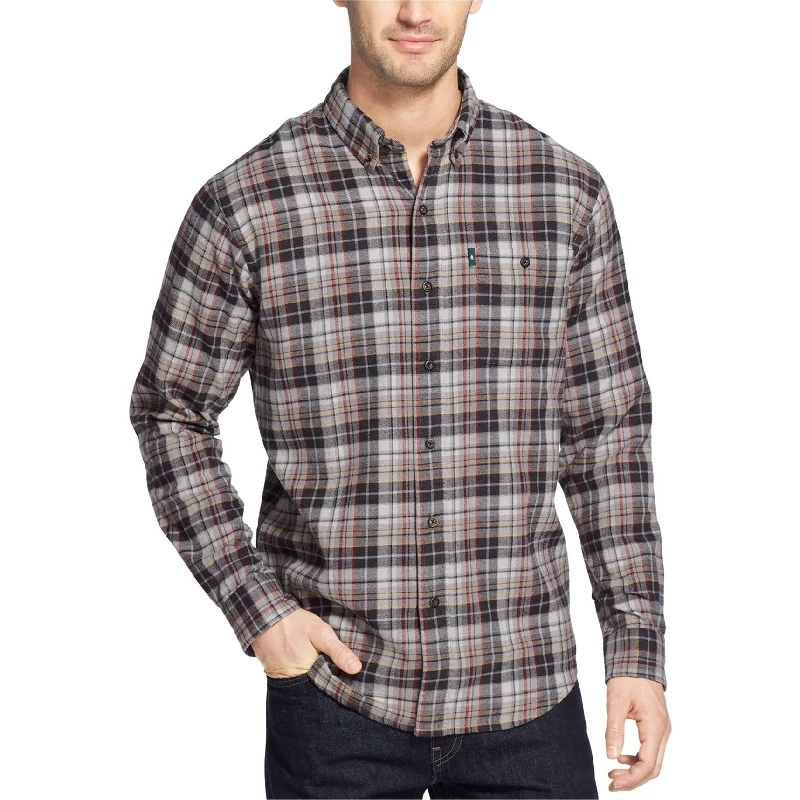 Men's Stretch - Fabric Casual Shirts in Navy Blue for a Comfortable and Flexible FitG.H. Bass & Co. Mens Fireside Button Up Shirt, Grey, Small Men's Stretch - Fabric Casual Shirts in Navy Blue for a Comfortable and Flexible FitG.H. Bass & Co. Mens Fireside Button Up Shirt, Grey, Small