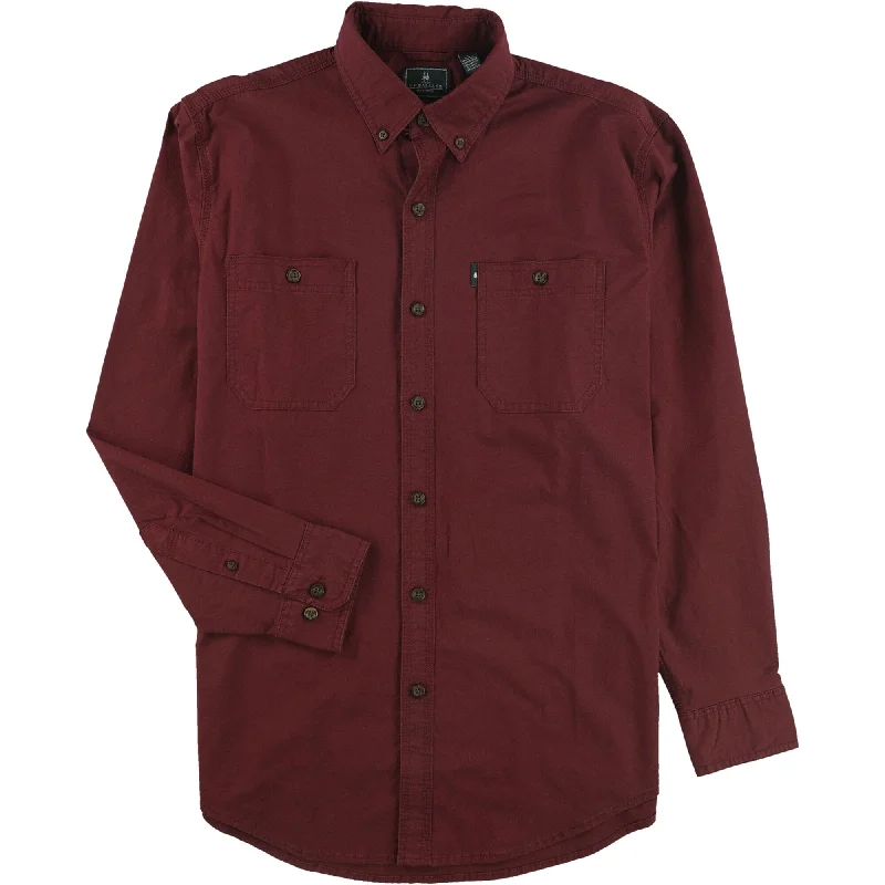 Men's Distressed Denim Casual Shirts with Frayed Edges for a Trendy and Rugged LookG.H. Bass & Co. Mens Stretch Twill Button Up Shirt Men's Distressed Denim Casual Shirts with Frayed Edges for a Trendy and Rugged LookG.H. Bass & Co. Mens Stretch Twill Button Up Shirt