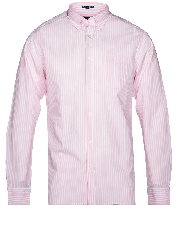 Men's Two - Tone Contrast Panel Casual Shirts in White and Navy for a Stylish and Eye - Catching DesignRegular Fit Striped Broadcloth Shirt California Pink Men's Two - Tone Contrast Panel Casual Shirts in White and Navy for a Stylish and Eye - Catching DesignRegular Fit Striped Broadcloth Shirt California Pink
