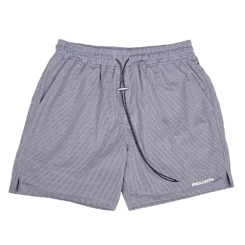 Men's checkered pattern wool shorts for a stylish winter layering optionMesh Shorts - Grey Men's checkered pattern wool shorts for a stylish winter layering optionMesh Shorts - Grey