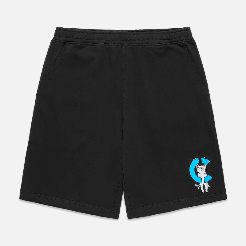 Men's pastel - colored cotton shorts for a spring - friendly outfitHanging On Sweatshorts (Black) Men's pastel - colored cotton shorts for a spring - friendly outfitHanging On Sweatshorts (Black)