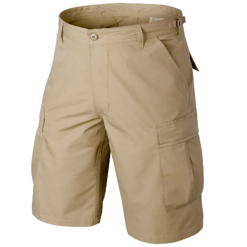 Men's drawstring casual linen shorts for a laid - back summer lookHelikon BDU Shorts Ripstop Khaki Men's drawstring casual linen shorts for a laid - back summer lookHelikon BDU Shorts Ripstop Khaki