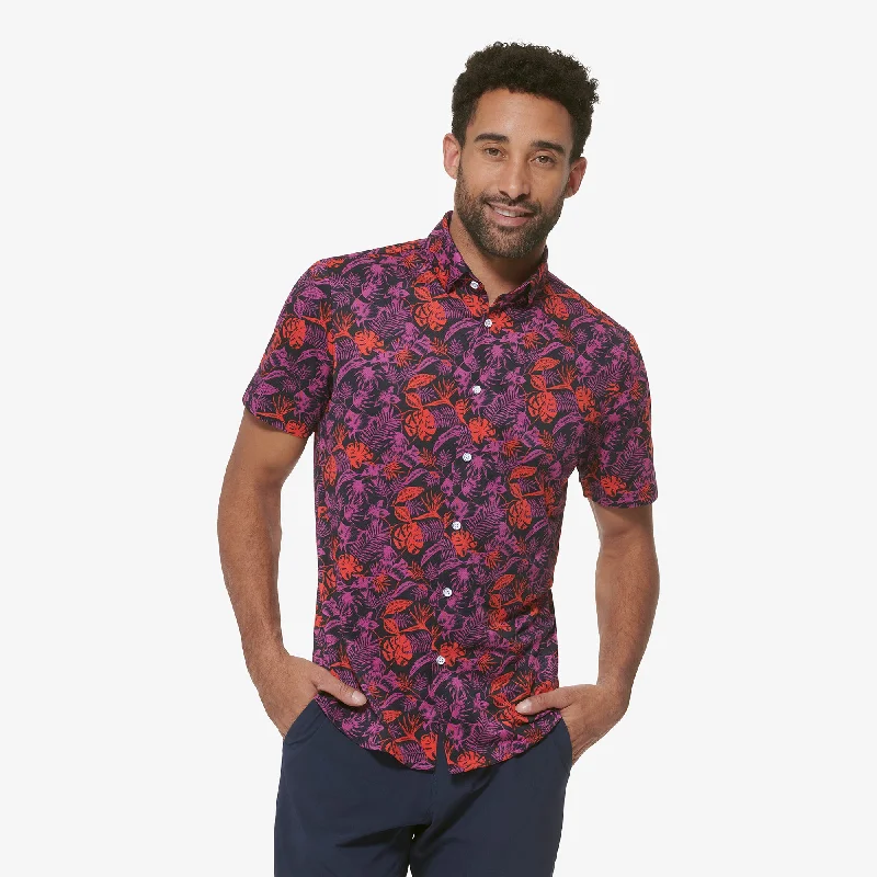 Men's Graphic - Printed Casual Shirts with Pop - Culture References for a Fun and Stylish LookHibiscus Palm Print Men's Graphic - Printed Casual Shirts with Pop - Culture References for a Fun and Stylish LookHibiscus Palm Print