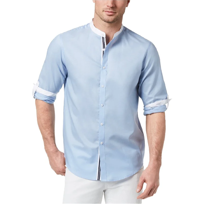 Men's Retro - Style Hawaiian Print Casual Shirts in Bold Patterns for a Tropical VacationI-N-C Mens Contrasting Collar Button Up Shirt, Blue, Small Men's Retro - Style Hawaiian Print Casual Shirts in Bold Patterns for a Tropical VacationI-N-C Mens Contrasting Collar Button Up Shirt, Blue, Small