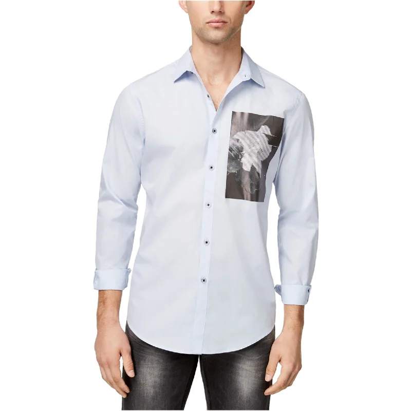 Men's Organic Cotton Casual Shirts with a Soft Handfeel for Everyday ComfortI-N-C Mens Photo Print Button Up Shirt Men's Organic Cotton Casual Shirts with a Soft Handfeel for Everyday ComfortI-N-C Mens Photo Print Button Up Shirt