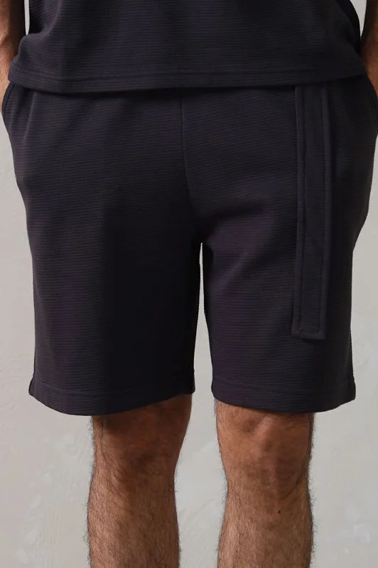 Men's wide - leg linen blend shorts for a relaxed beachside vibeJACQUARD BERMUDA SHORTS Men's wide - leg linen blend shorts for a relaxed beachside vibeJACQUARD BERMUDA SHORTS