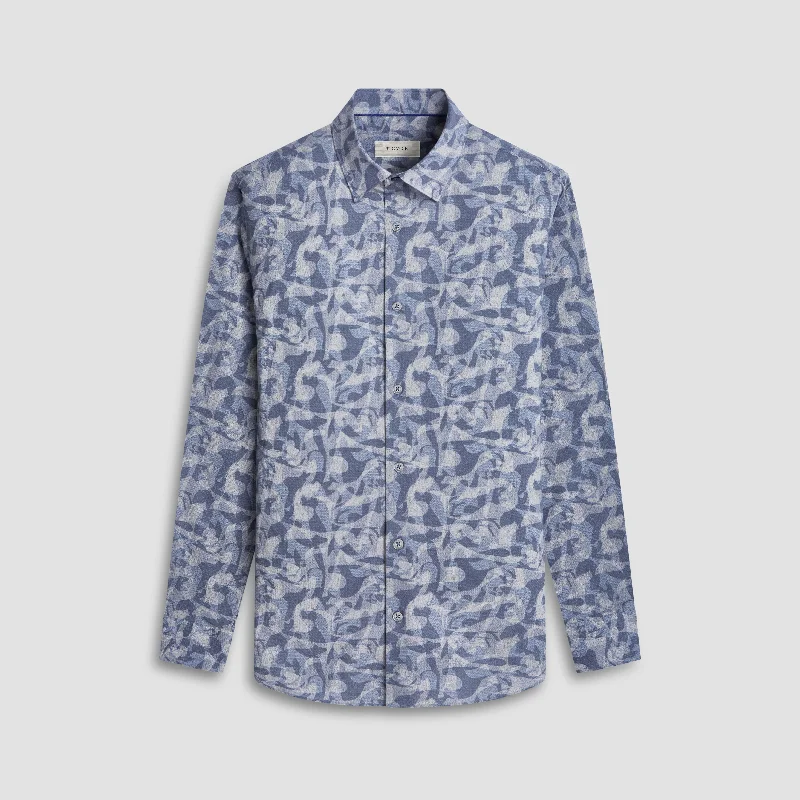 Men's Embroidered Detail Casual Shirts in Beige for a Touch of EleganceJulian Abstract Shirt Men's Embroidered Detail Casual Shirts in Beige for a Touch of EleganceJulian Abstract Shirt