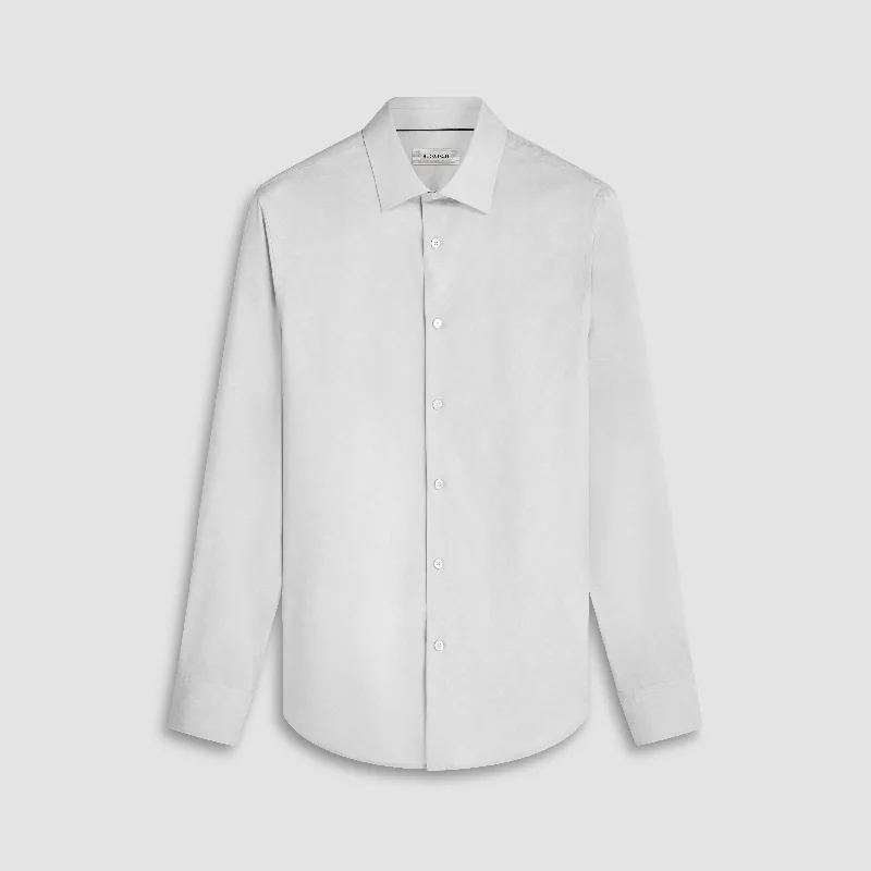 Men's Short - Sleeve Linen Casual Shirts in Light Khaki for a Breathable Summer OptionJulian Tonal Jacquard Shirt Men's Short - Sleeve Linen Casual Shirts in Light Khaki for a Breathable Summer OptionJulian Tonal Jacquard Shirt