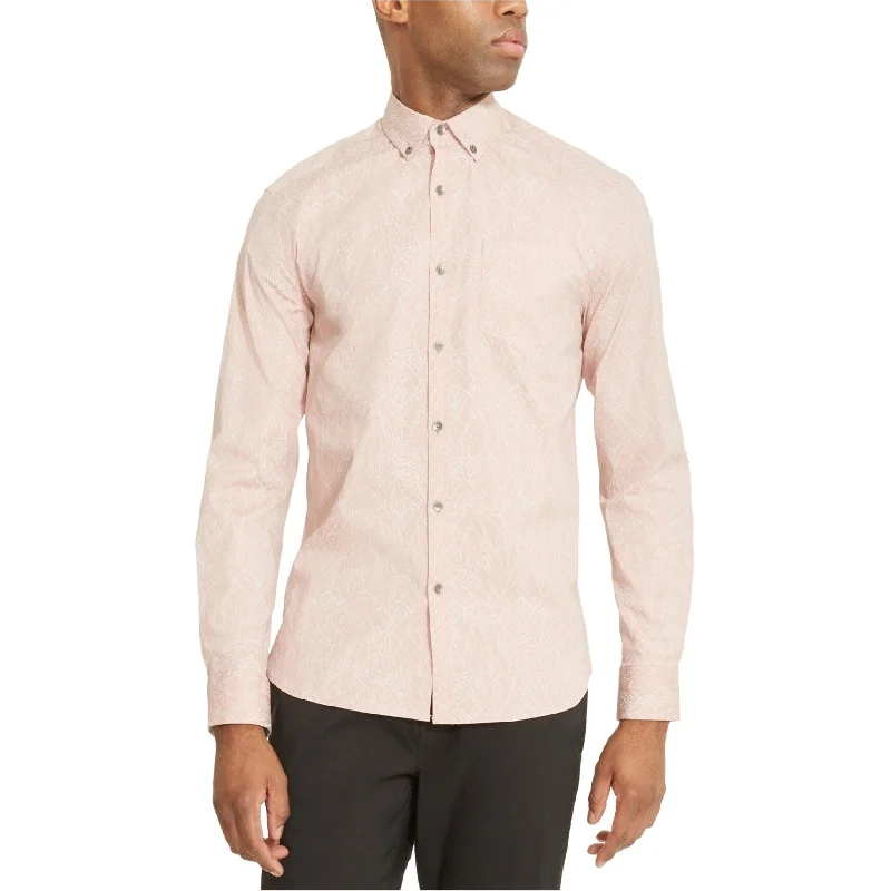 Plus Size Men's Striped Chambray Casual Shirts with a Spread Collar for a Preppy AppearanceKenneth Cole Mens Stretch Button Up Shirt, Pink, Large Plus Size Men's Striped Chambray Casual Shirts with a Spread Collar for a Preppy AppearanceKenneth Cole Mens Stretch Button Up Shirt, Pink, Large