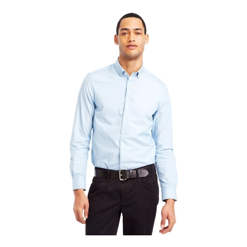 Men's Wrinkle - Resistant Polyester Blend Casual Shirts for Easy Travel and MaintenanceKenneth Cole Mens Super Slim Stripe Button Up Shirt Men's Wrinkle - Resistant Polyester Blend Casual Shirts for Easy Travel and MaintenanceKenneth Cole Mens Super Slim Stripe Button Up Shirt