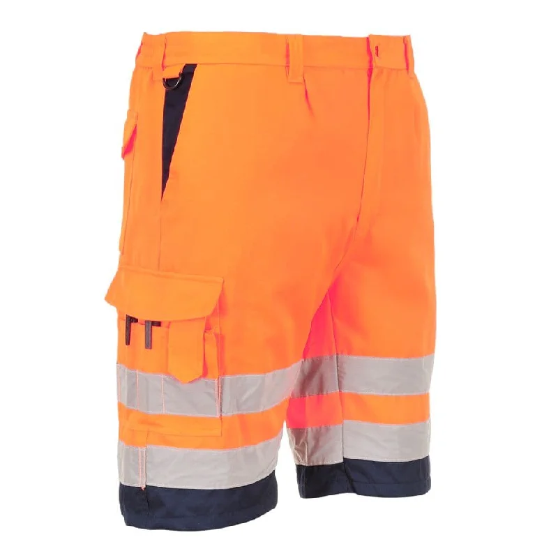 Men's camo print cargo shorts for outdoor adventuresPORTWEST L043 HI-VIS LIGHTWEIGHT POLYCOTTON SHORTS Men's camo print cargo shorts for outdoor adventuresPORTWEST L043 HI-VIS LIGHTWEIGHT POLYCOTTON SHORTS