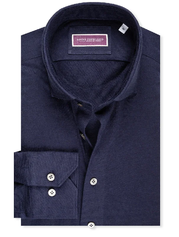 Men's Distressed Denim Casual Shirts with Frayed Edges for a Trendy and Rugged LookCashmere Blend Jersey Shirt Navy Men's Distressed Denim Casual Shirts with Frayed Edges for a Trendy and Rugged LookCashmere Blend Jersey Shirt Navy