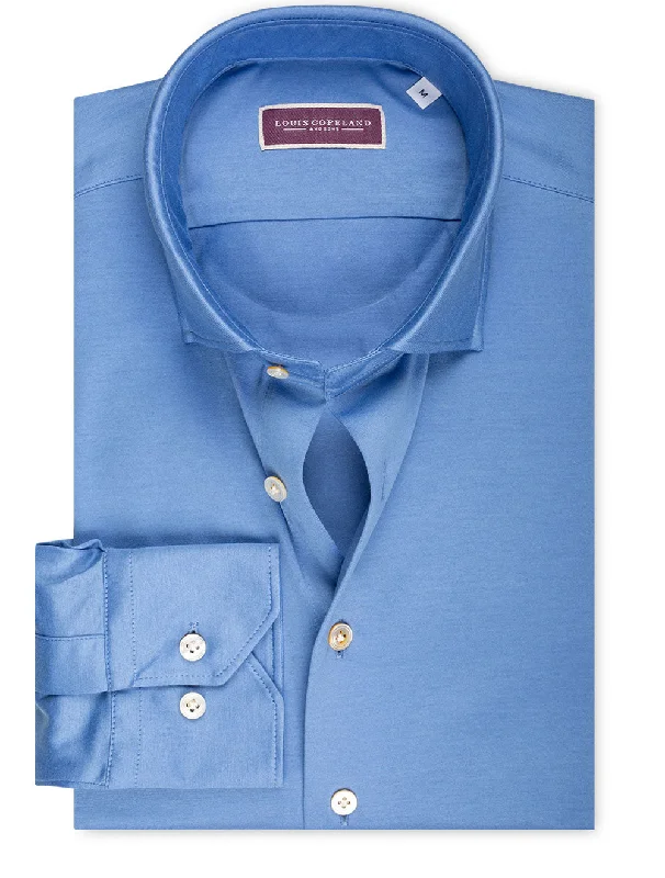 Men's Short - Sleeve Linen Casual Shirts in Light Khaki for a Breathable Summer OptionCotton Stretch Shirt Blue Men's Short - Sleeve Linen Casual Shirts in Light Khaki for a Breathable Summer OptionCotton Stretch Shirt Blue