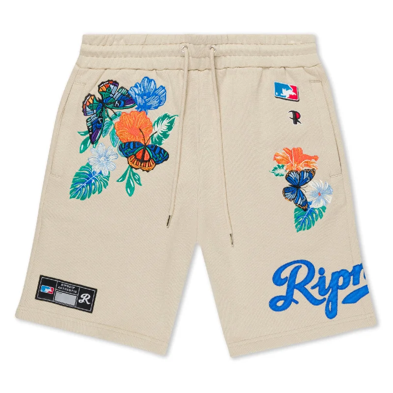 Men's pleated front twill shorts for a classic and sophisticated appearanceLos Ripndip Sweatshorts (Off White) Men's pleated front twill shorts for a classic and sophisticated appearanceLos Ripndip Sweatshorts (Off White)