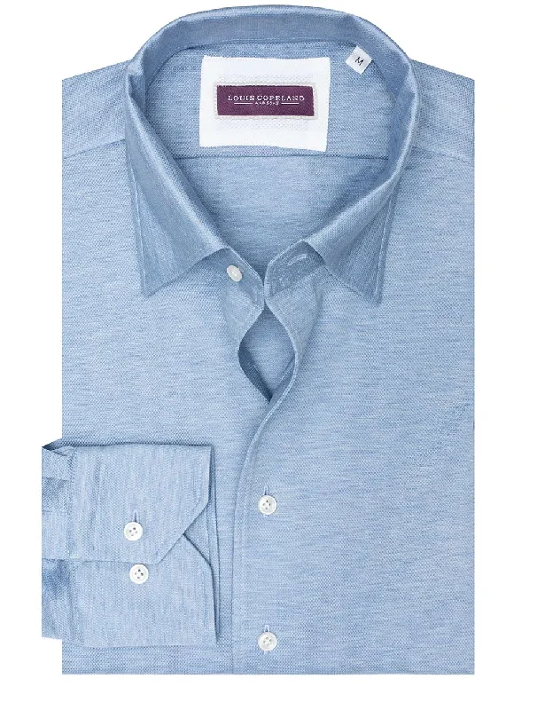 Men's Shearling - Lined Collar Casual Shirts in Brown for a Rustic and Warm AppealJersey Merrion Shirt Blue Men's Shearling - Lined Collar Casual Shirts in Brown for a Rustic and Warm AppealJersey Merrion Shirt Blue