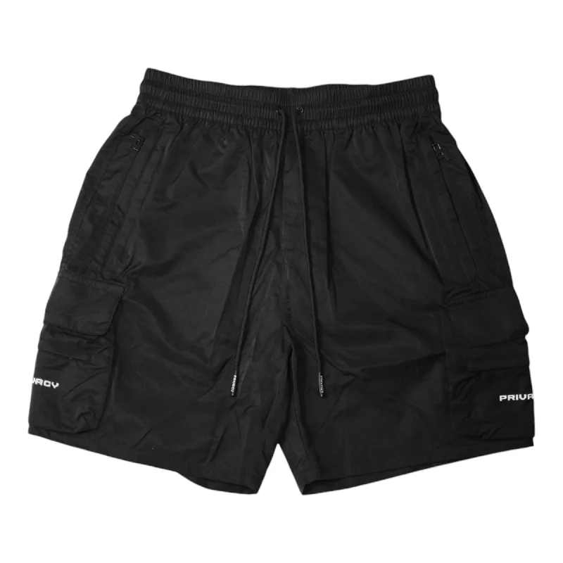 Men's button - fly denim work shorts for durability on the jobLuxury Cargo Shorts V2 - Black Men's button - fly denim work shorts for durability on the jobLuxury Cargo Shorts V2 - Black