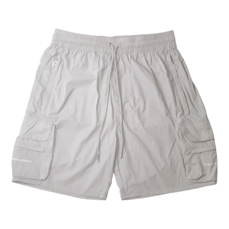 Men's high - waisted swim shorts with UPF protection for beach vacationsLuxury Cargo Shorts V2 - Off-White Men's high - waisted swim shorts with UPF protection for beach vacationsLuxury Cargo Shorts V2 - Off-White