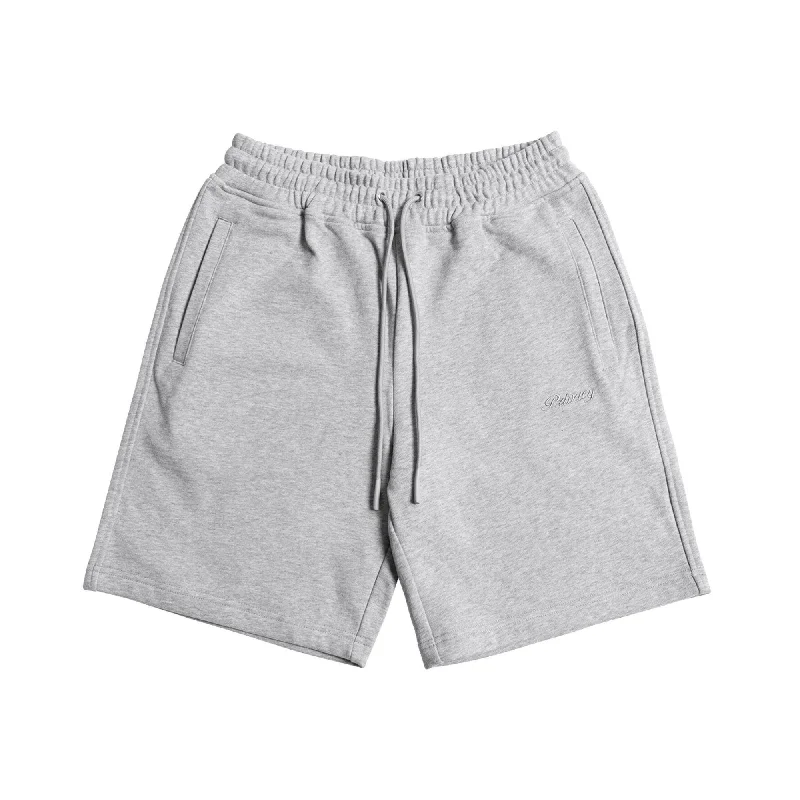 Men's wide - leg linen blend shorts for a relaxed beachside vibeLuxury Sweatshorts - Grey Men's wide - leg linen blend shorts for a relaxed beachside vibeLuxury Sweatshorts - Grey
