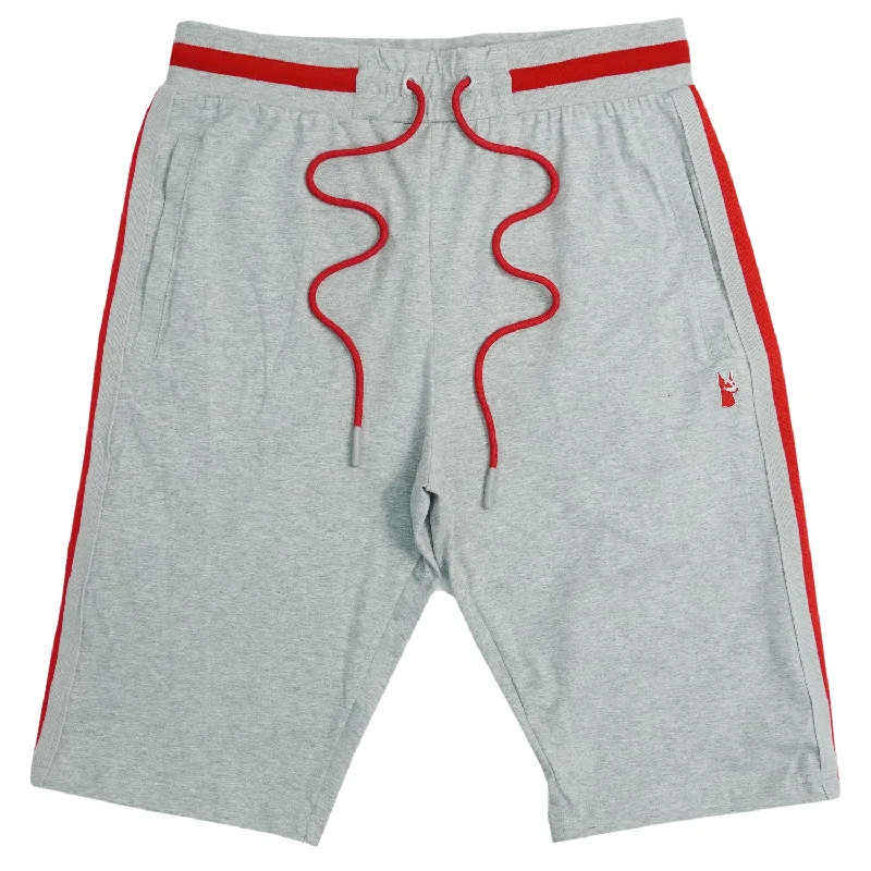 Men's floral print silk blend shorts for a unique night - out lookM600 Knit Shorts -  Gray
