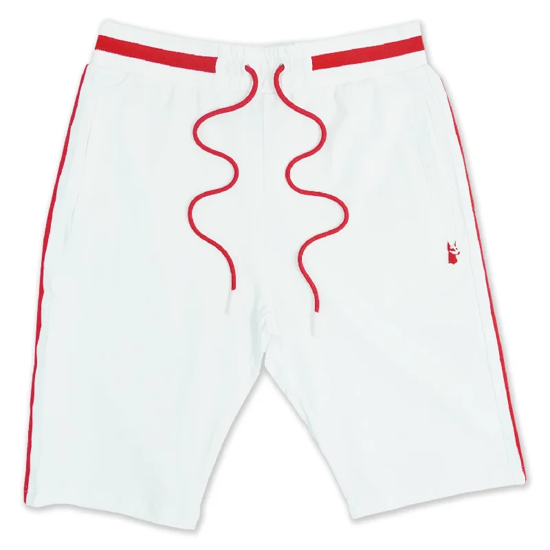 Men's high - waisted swim shorts with UPF protection for beach vacationsM600 Knit Shorts - White Men's high - waisted swim shorts with UPF protection for beach vacationsM600 Knit Shorts - White