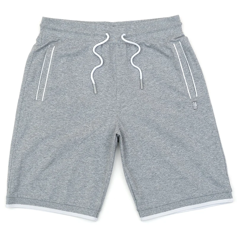 Men's distressed cotton shorts for a bohemian - inspired styleM601 Makobi Ricci Core Shorts - Gray Men's distressed cotton shorts for a bohemian - inspired styleM601 Makobi Ricci Core Shorts - Gray