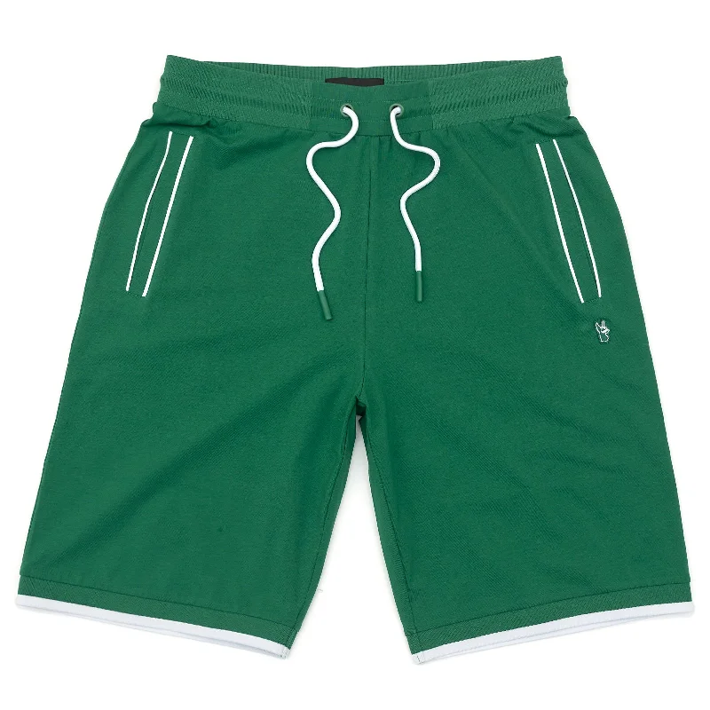 Men's floral print silk blend shorts for a unique night - out lookM601 Makobi Ricci Core Shorts - Green Men's floral print silk blend shorts for a unique night - out lookM601 Makobi Ricci Core Shorts - Green