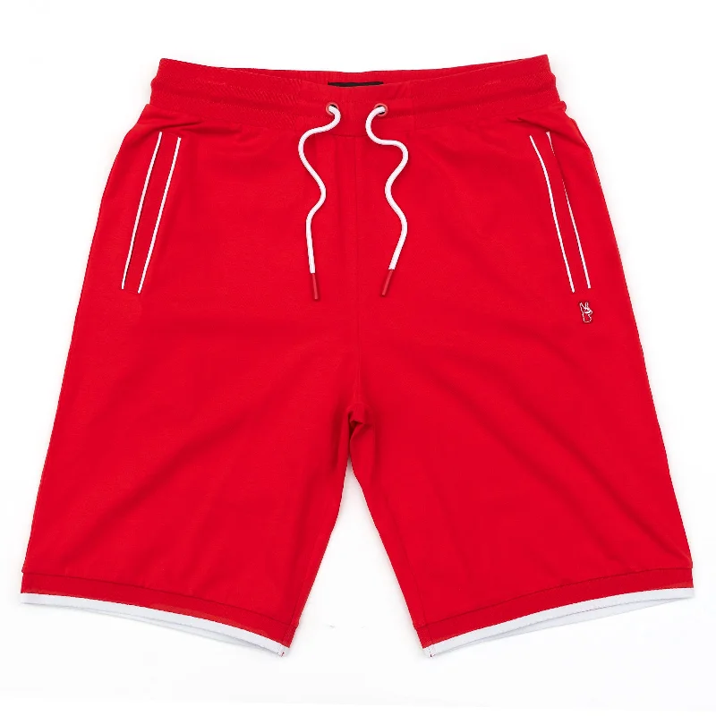 Men's camo print cargo shorts for outdoor adventuresM601 Makobi Ricci Core Shorts - Red Men's camo print cargo shorts for outdoor adventuresM601 Makobi Ricci Core Shorts - Red