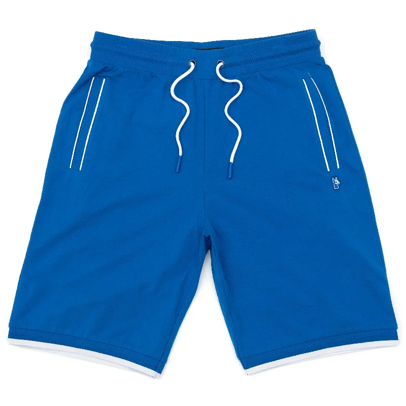 Men's wide - leg linen blend shorts for a relaxed beachside vibeM601 Makobi Ricci Core Shorts - Royal Men's wide - leg linen blend shorts for a relaxed beachside vibeM601 Makobi Ricci Core Shorts - Royal