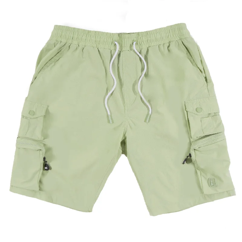 Men's drawstring casual linen shorts for a laid - back summer lookM633 Colton Nylon Spandex Cargo Shorts - Olive Men's drawstring casual linen shorts for a laid - back summer lookM633 Colton Nylon Spandex Cargo Shorts - Olive